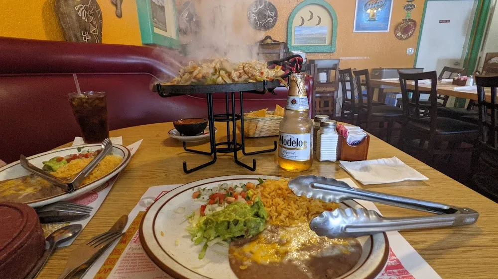 Chicken Fajitas with Rice and Beans