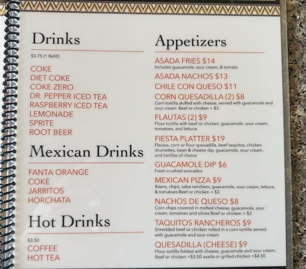 Gloria's Mexican Restaurant Menu image 3